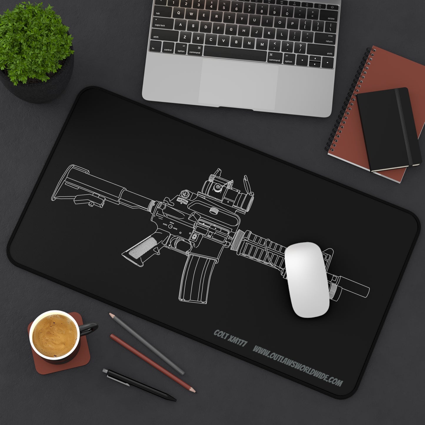 12" x 22" Colt XM177 Carbine Desk Mat