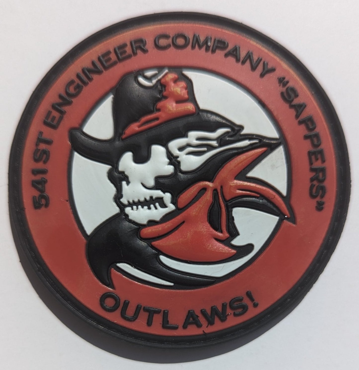 541st SAPPER Outlaw unit patch (non-issued) 2.75" (velcro+pvc)