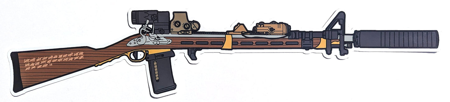 16" Modernized Musket Carbine BIG sticker