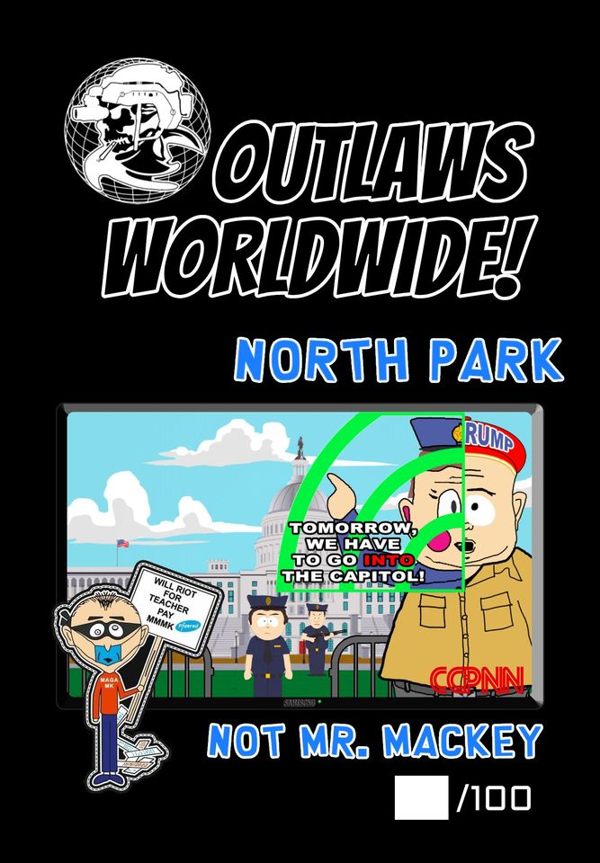 North Park - Not Mr. Mackey - Woke Parody (pvc+velcro) 3.75"