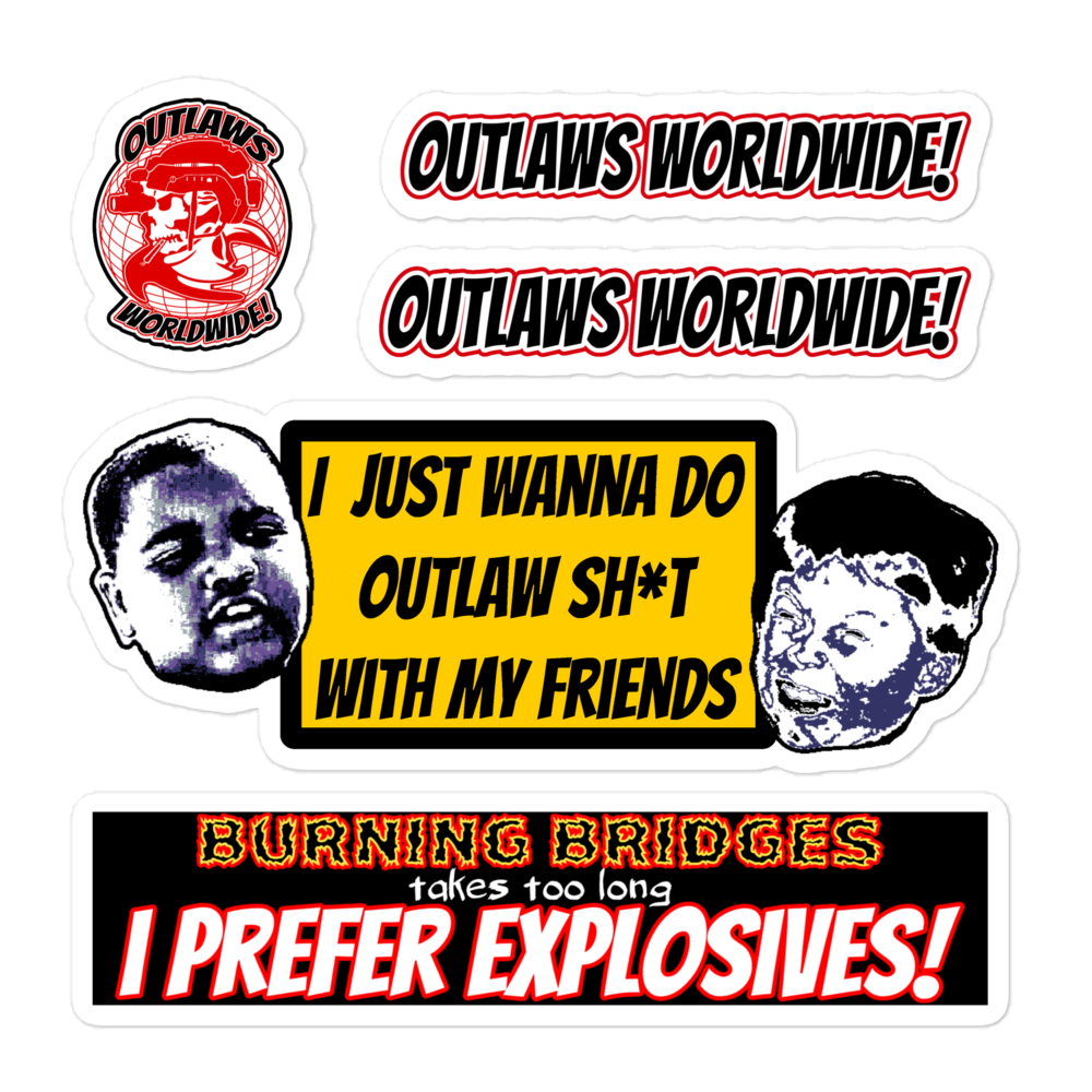 Assorted OWW sticker sheet