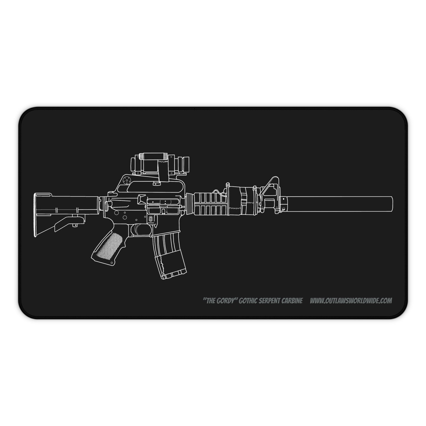 Gothic Serpent Carbine "The Gordy" (Black Hawk Down) Desk Mat