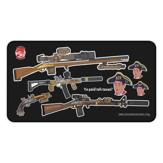 12" x 22" Modern Muskets Desk Mat (taxes?)