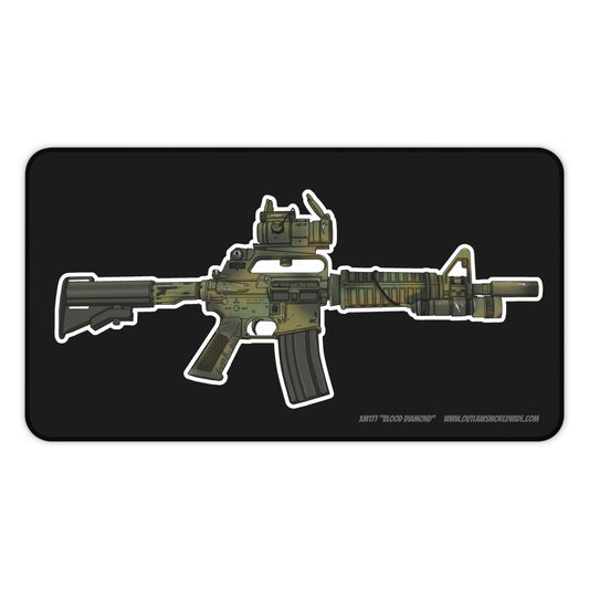12" x 22" XM177 "Blood Diamond" Desk Mat