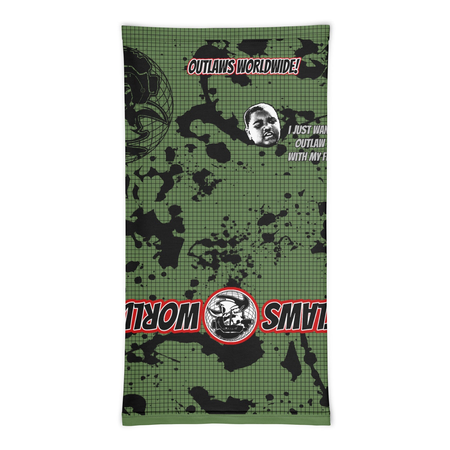 Face Hugger Neck Gaiter Green