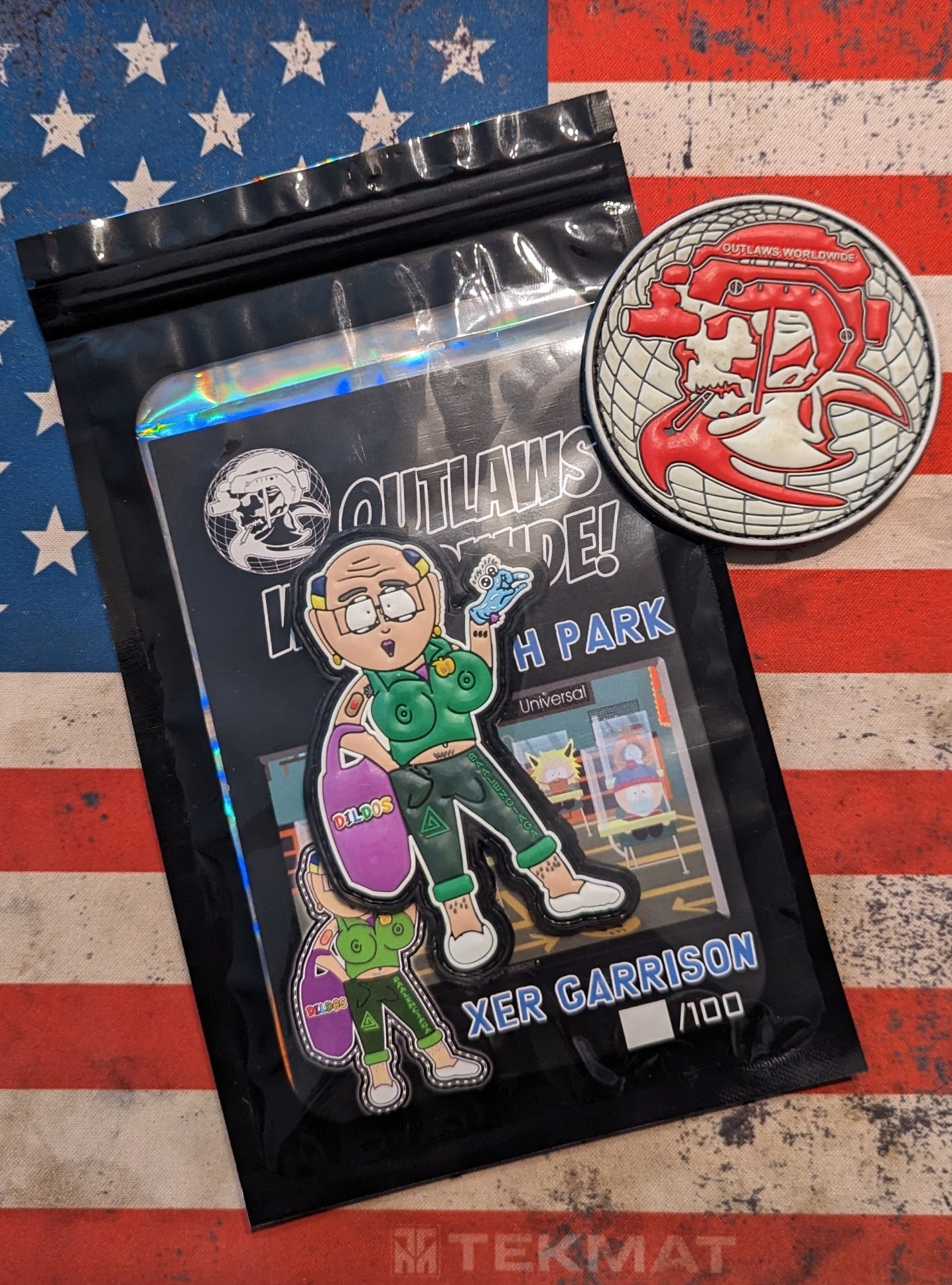North Park - Xer Garrison - Woke Parody (pvc+velcro) 3.75"
