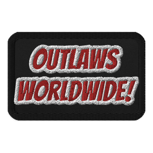 Outlaws WORLDWIDE! 3" (embroidered+velcro)